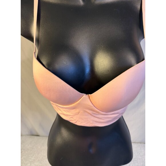 Victoria's Secret Bra Medium M Bralette Pale Pink Womens Soft Cup Padded Sweet - Picture 2 of 3